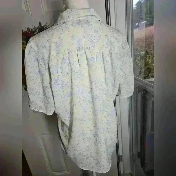 Worthington button down shirt size 14 pastel colors - Picture 3 of 3